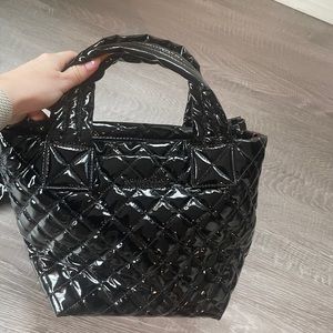 Black Lacquer mini metro tote deluxe